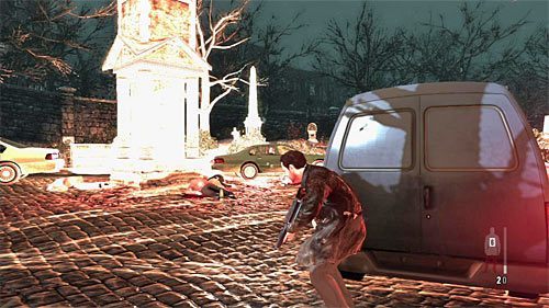 Już po awansowaniu do właściwej części bitwy wykorzystuj pojazdy w formie zasłony - Wyeliminowanie bandytów stojących przy autach | Rozdział VIII | Max Payne 3 - Max Payne 3 - poradnik do gry