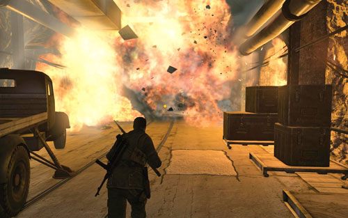 Stopniowo wszystko zacznie eksplodować - Misja 2 - Obiekt Mittelwerk (2) | Opis przejścia Sniper Elite V2 - Sniper Elite V2 - poradnik do gry