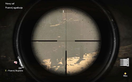 Aktywuje się przerywnik filmowy, na którym zaprezentowana jest egzekucja - Misja 4 - Opernplatz (2) | Opis przejścia Sniper Elite V2 - Sniper Elite V2 - poradnik do gry