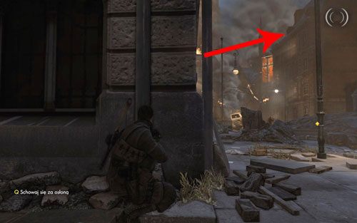 Twoim kolejnym celem jest spacerujący po dachu snajper - Misja 5 - Kościół św. Olibartusa (1) | Opis przejścia Sniper Elite V2 - Sniper Elite V2 - poradnik do gry