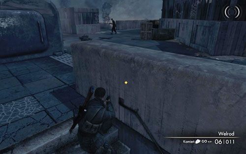 Wyjdź po tych po lewej i zabij jednego z wrogów tam spacerujących - Misja 6 - Wieża Tiergarten (2) | Opis przejścia Sniper Elite V2 - Sniper Elite V2 - poradnik do gry