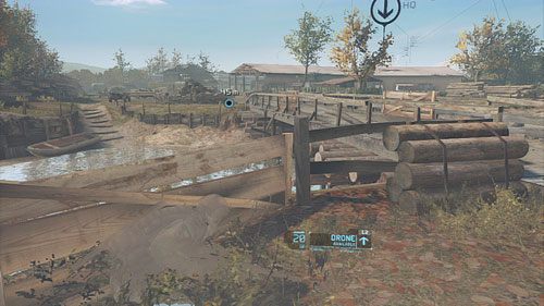 Schodzimy drogą w dół i stajemy przed większym obozem wroga znajdującym się po drugiej stronie rzeki - Misja 9 Valiant Hammer (1) | Opis przejścia Ghost Recon - Future Soldier - Tom Clancys Ghost Recon: Future Soldier - poradnik do gry