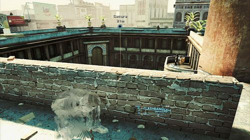 Następnie podchodzimy pod wieżę, z której ściągnęliśmy ostatniego przeciwnika - Misja 4 Tiger Dust | Wyzwania w Ghost Recon - Future Soldier - Tom Clancys Ghost Recon: Future Soldier - poradnik do gry