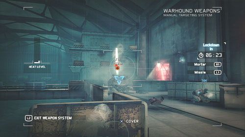 Na bardzo dobrą okazję do wykonania wyzwania trafimy, gdy dojdziemy do wrót (po prawej) oświetlonych czerwonym światłem - Misja 5 Silent Talon | Wyzwania w Ghost Recon - Future Soldier - Tom Clancys Ghost Recon: Future Soldier - poradnik do gry