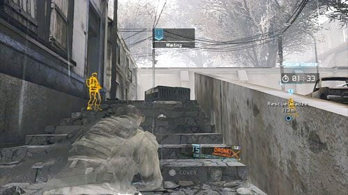 Nie tracąc czasu udajemy się do góry lewą stroną drogi korzystając z biegnących przy niej schodów - Misja 7 Ember Hunt (3) | Wyzwania w Ghost Recon - Future Soldier - Tom Clancys Ghost Recon: Future Soldier - poradnik do gry