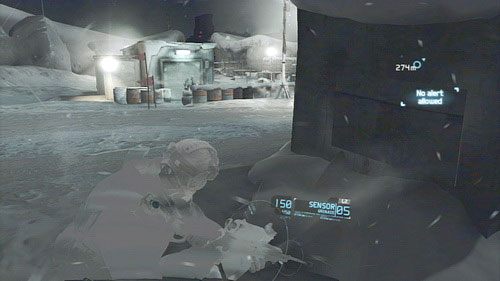Gdy dojdziemy do pierwszych oświetlonych zabudowań trafimy na dwóch strażników - Misja 8 Deep Fire | Wyzwania w Ghost Recon - Future Soldier - Tom Clancys Ghost Recon: Future Soldier - poradnik do gry