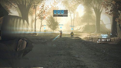 Przechodzimy przez bramę i ostrożnie posuwamy się naprzód - Misja 12 Shattered Mountain (1) | Wyzwania w Ghost Recon - Future Soldier - Tom Clancys Ghost Recon: Future Soldier - poradnik do gry