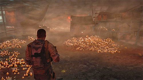 Podejdź do dużej dziury w ziemi i wciśnij SPACJĘ żeby do niej wskoczyć - Rozdział IV - The Refugees - Zlokalizuj zakładnika | Opis przejścia - Spec Ops: The Line - poradnik do gry