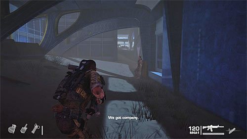 Możesz już udać się w stronę oznaczonego przez grę przejścia - Rozdział X - Riggs - Podążaj za Riggsem do koloseum | Opis przejścia - Spec Ops: The Line - poradnik do gry