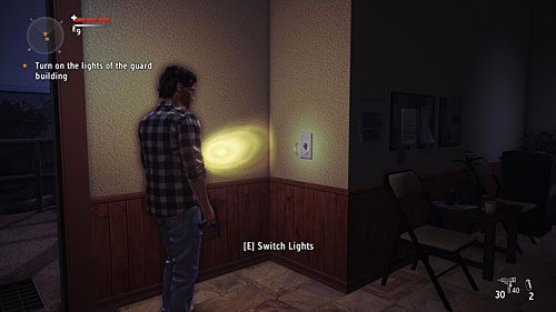 Kiedy wrócisz do budynku z dziewczyną, włącz w pomieszczeniu światło - Akt 1 - The Curator | Akt 1 | Alan Wakes American Nightmare - Alan Wakes American Nightmare - poradnik do gry
