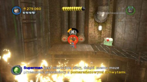 Kolejną część misji zaczynasz w palącym się pomieszczeniu - Przepis na katastrofę | Opis przejścia LEGO Batman 2 DC Super Heroes - LEGO Batman 2: DC Super Heroes - poradnik do gry