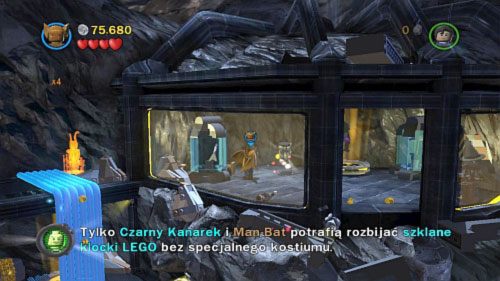 #09 - Na środkowej platformie dostań się do pomieszczenia z lewej na skale (obok magnetycznych rur, aby się do niego dostać zniszcz Leksem czarne drzwi) i zniszcz niebieską skałę - Nieproszeni goście | Minizestawy LEGO Batman 2 DC Super Heroes - LEGO Batman 2: DC Super Heroes - poradnik do gry