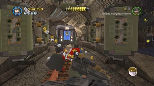Podziemna kryjówka - na rozjeździe skieruj się do tunelu z lewej, zniszcz Leksem czarne klocki i pociągnij za rączkę - Obywatele w opałach | Inne | LEGO Batman 2 DC Super Heroes - LEGO Batman 2: DC Super Heroes - poradnik do gry