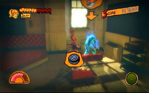 Gdy walka dobiegnie końca, w rogu klasy pojawi się bezgłowe ciało - 1 - Highschool - sala gimnastyczna | Opis przejścia Lollipop Chainsaw - Lollipop Chainsaw - poradnik do gry