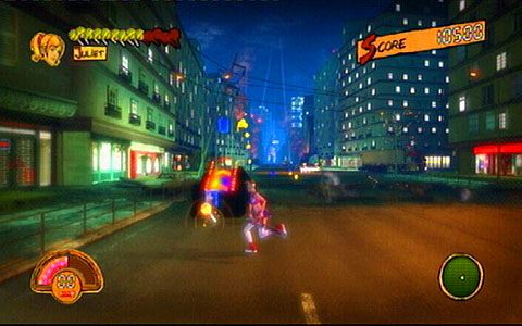 Aby zdobyć tego lizaka, musisz za drugą wyskocznią cały czas korzystać z Chainsaw Dasha i przeskakiwać miedzy kolejnymi rampami - Etap 6 - Killabilly | Lollipop Wrappers | Lollipop Chainsaw - Lollipop Chainsaw - poradnik do gry