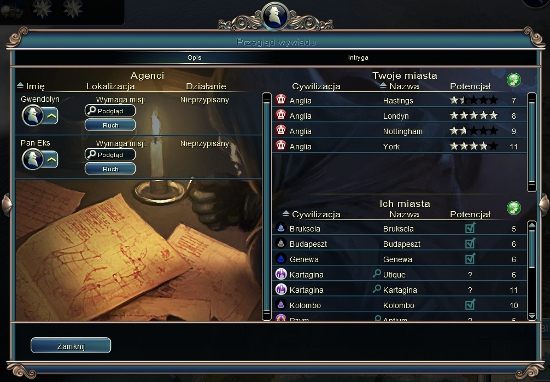 Do tego aspektu rozgrywki gra daje nam dostęp wtedy, gdy którykolwiek z graczy przejdzie w erę Renesansu - Poradnik do gry - Szpiegostwo w Sid Meiers Civilization V Bogowie i Królowie - Sid Meiers Civilization V: Bogowie i Królowie - poradnik do gry