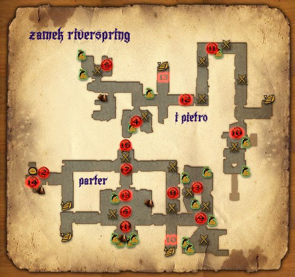 Punkt 1 - Ogień zwalczaj ogniem (ZG) - Zamek Riverspring | Rozdział 12 - Mors i Alester - Gra o tron - poradnik do gry