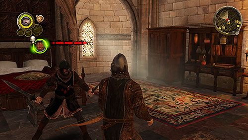 Jeśli zabiłeś żołnierzy w [punkcie 2], zabicie Joraha pozwoli Ci na zdobycie jego pierścienia, dzięki któremu również możesz otworzyć bramy zamku - Ogień zwalczaj ogniem (ZG) - Zamek Riverspring | Rozdział 12 - Mors i Alester - Gra o tron - poradnik do gry