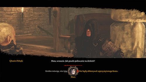 Po rozmowie/walce wróć do Qhorina Półrękiego na Czarnym Zamku i zamelduj o wszystkim by zakończyć zadanie - Nie taki dziki (ZP) | Rozdział 13 - Mors i Alester | Gra o tron - Gra o tron - poradnik do gry