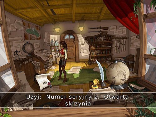 Ponieważ map w skrzyni znajduje się klika, porównaj ich numery seryjne z tym, który Morgane otrzymała od Briscoe - Znajdź jakieś zlecenie - 2 - W roli kapitana - Kapitan Morgane i legenda Złotego Żółwia - poradnik do gry