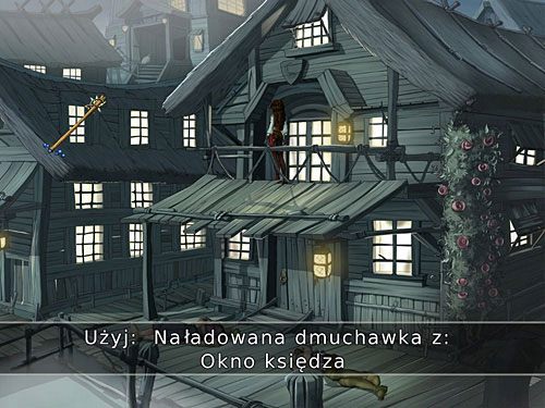 Wracaj do francuskiej dzielnicy, wespnij się na balkon biura gubernatora i strzel z naładowanej dmuchawki w okno księdza - Kapłan - 8 - Francuska dzielnica - Kapitan Morgane i legenda Złotego Żółwia - poradnik do gry