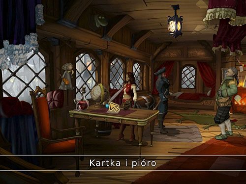 Wejdź do kajuty Alessandro i zabierz z biurka kartkę i pióro - Uciekinier - 8 - Francuska dzielnica - Kapitan Morgane i legenda Złotego Żółwia - poradnik do gry