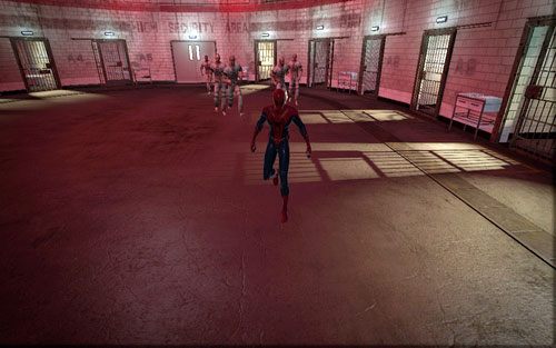 Dotrzesz w ten sposób do pomieszczenia z więźniami - 02 - Escape Impossible - Opis przejścia - Niesamowity Spider-Man - poradnik do gry