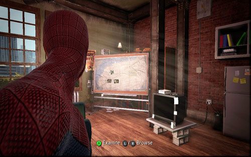 Trzeci poziom rozpoczniesz w mieszkaniu Spider-Mana - 03 - In the Shadow of Evils Past - archiwa Oscorps - Opis przejścia - Niesamowity Spider-Man - poradnik do gry