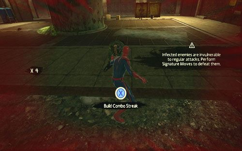 Wejdź do niego, a następnie pokonaj czekającego tam na ciebie wroga - 04 - The Thrill of the Hunt - kanały - Opis przejścia - Niesamowity Spider-Man - poradnik do gry