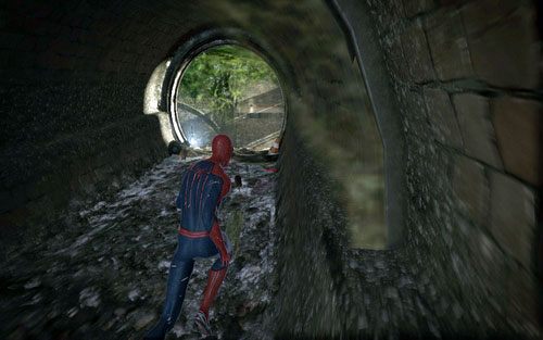 Musisz biec za nią do jej siedziby, gdzie rozpocznie się starcie ze stworem - 04 - The Thrill of the Hunt - zmutowana bestia - Opis przejścia - Niesamowity Spider-Man - poradnik do gry
