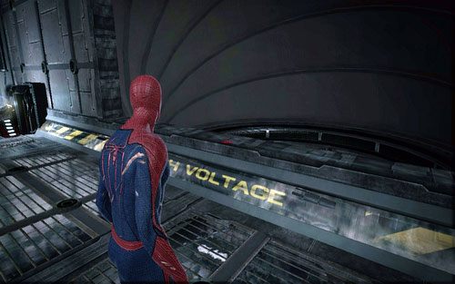 Powtarzaj operację, aż wszystkie maszyny zostaną zniszczone i powstanie przejście prowadzące na niższy poziom - 07 - Spidey to the Rescue - generatory - Opis przejścia - Niesamowity Spider-Man - poradnik do gry