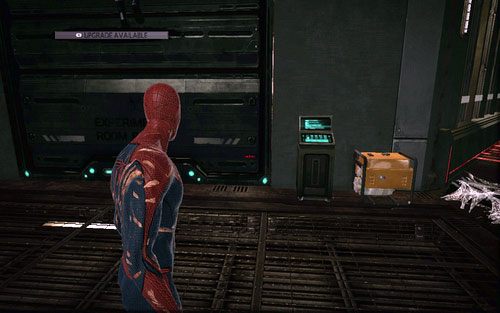 Korytarz wokół pomieszczenia pełen jest przeciwników - 07 - Spidey to the Rescue - człowiek-skorpion - Opis przejścia - Niesamowity Spider-Man - poradnik do gry