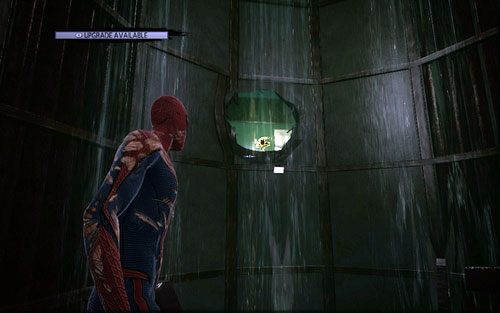Zaprowadzi cie on do małego pomieszczenia, z którego będziesz mógł przejść do kolejnego tunelu - 07 - Spidey to the Rescue - człowiek-skorpion - Opis przejścia - Niesamowity Spider-Man - poradnik do gry