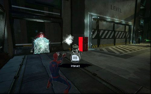 Na samym końcu zostaniesz zaatakowany przez dużą grupę robotów - 10 - Spider-Man No More! - doktor Connors - Opis przejścia - Niesamowity Spider-Man - poradnik do gry