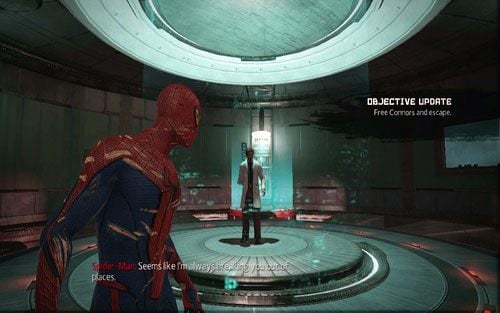 Kolejne tunele zaprowadzą cie do celi doktora Connorsa - 10 - Spider-Man No More! - doktor Connors - Opis przejścia - Niesamowity Spider-Man - poradnik do gry