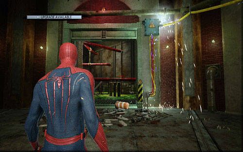 Spraw, że zacznie działać, a następnie wróć do miejsca, gdzie walczyłeś z mutantami - 1 - Train Docking Station - Misje dodatkowe - Niesamowity Spider-Man - poradnik do gry
