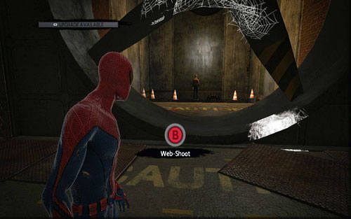 Zatrzymaj ją i przejdź na drugą stronę, gdzie czeka na ciebie jeden z porywaczy - 1 - Train Docking Station - Misje dodatkowe - Niesamowity Spider-Man - poradnik do gry