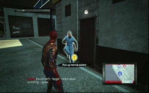 Aby zaliczyć to zadanie, odszukaj uciekiniera z zakładu zamkniętego/zarażonego cywila i zabierz go na ramiona - Lista zadań - Zadania poboczne - Niesamowity Spider-Man - poradnik do gry