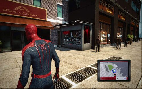 Twoim celem jest sklepik z gadżetami, po północnej stronie ulicy - Photo Articles - Zadania poboczne - Niesamowity Spider-Man - poradnik do gry