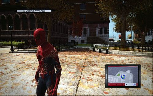 Cel trzeciej fotografii znajduje się po drugiej stronie parkowej alejki - Photo Articles - Zadania poboczne - Niesamowity Spider-Man - poradnik do gry