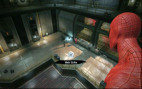 Po drugiej stronie tunelu znajdziesz pomieszczenie pełne wrogów - 03 - In the Shadow of Evils Past - Części technologii, Zdjęcia - Znajdźki - Niesamowity Spider-Man - poradnik do gry
