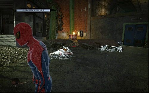 Pozostawiono go na gruzach, z lewej strony - 04 - The Thrill of the Hunt - Znajdźki - Niesamowity Spider-Man - poradnik do gry