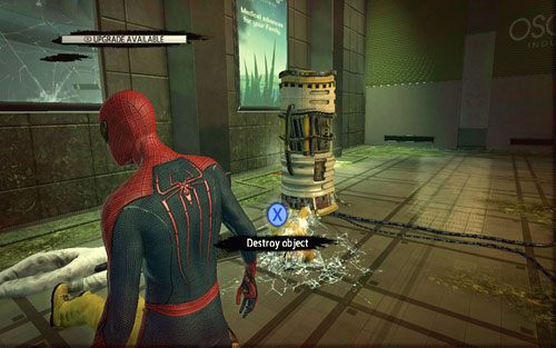 Ukryto go zaraz za pierwszym generatorem barier elektrycznych - 06 - Smythe Strikes Back - Nagrania, Magazyny, Instrukcje - Znajdźki - Niesamowity Spider-Man - poradnik do gry