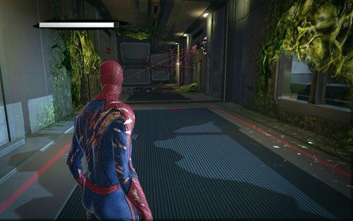 Po zebraniu poprzedniego fragmentu biegnij dalej prosto - 06 - Smythe Strikes Back - Części technologii, Zdjęcia - Znajdźki - Niesamowity Spider-Man - poradnik do gry
