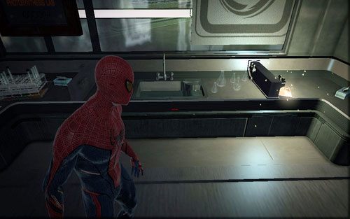 Kolejny znajdziesz w pomieszczeniu oznaczonym numerem 206 - 07 - Spidey to the Rescue - Nagrania, Magazyny, Instrukcje - Znajdźki - Niesamowity Spider-Man - poradnik do gry