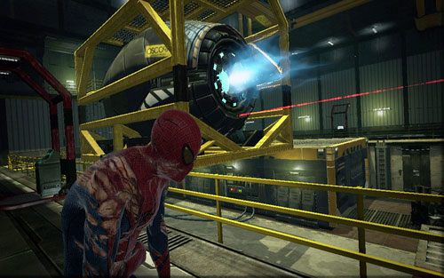 Gdy przesuniesz już wielki reaktor, udaj się w miejsce, w którym wcześniej stał - 10 - Spider-Man No More! - Nagrania, Magazyny - Znajdźki - Niesamowity Spider-Man - poradnik do gry