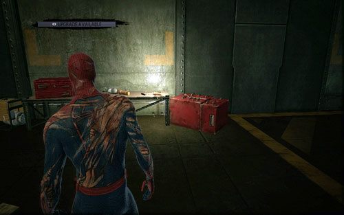 Za nią skręć w prawo i zeskocz na sam dół - 12 - Where Crawls the Lizard? - Znajdźki - Niesamowity Spider-Man - poradnik do gry