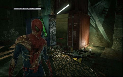 Pokonaj mutanta i podnieś magazyn ukryty z lewej strony - 12 - Where Crawls the Lizard? - Znajdźki - Niesamowity Spider-Man - poradnik do gry