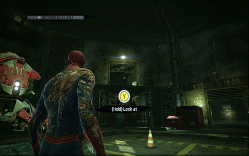 Ostatni przedmiot znajdziesz po drugiej stronie pomieszczenia, w którym znalazłeś Gwen - 12 - Where Crawls the Lizard? - Znajdźki - Niesamowity Spider-Man - poradnik do gry