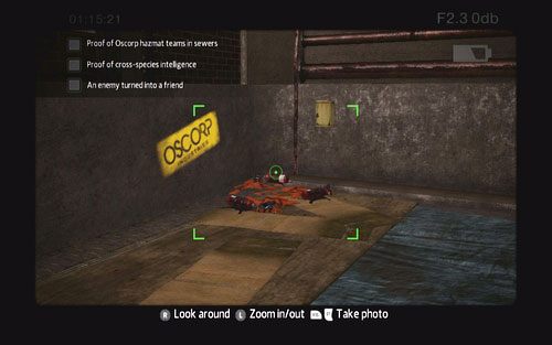Odwróć się wtedy w prawo i zrób zdjęcie szczątków leżących w rogu - 12 - Where Crawls the Lizard? - Znajdźki - Niesamowity Spider-Man - poradnik do gry